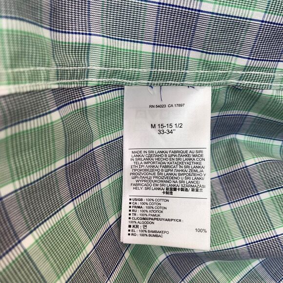 Banana Republic Non-Iron Tailored Slim Button Down Shirt in Sarasota Plaid - Picture 10 of 10